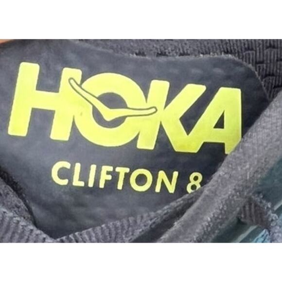 ***SOLD*** Hoka One One Clifton 8 Wide Cushioned Sneakers Size 13 B27 - Picture 6 of 7